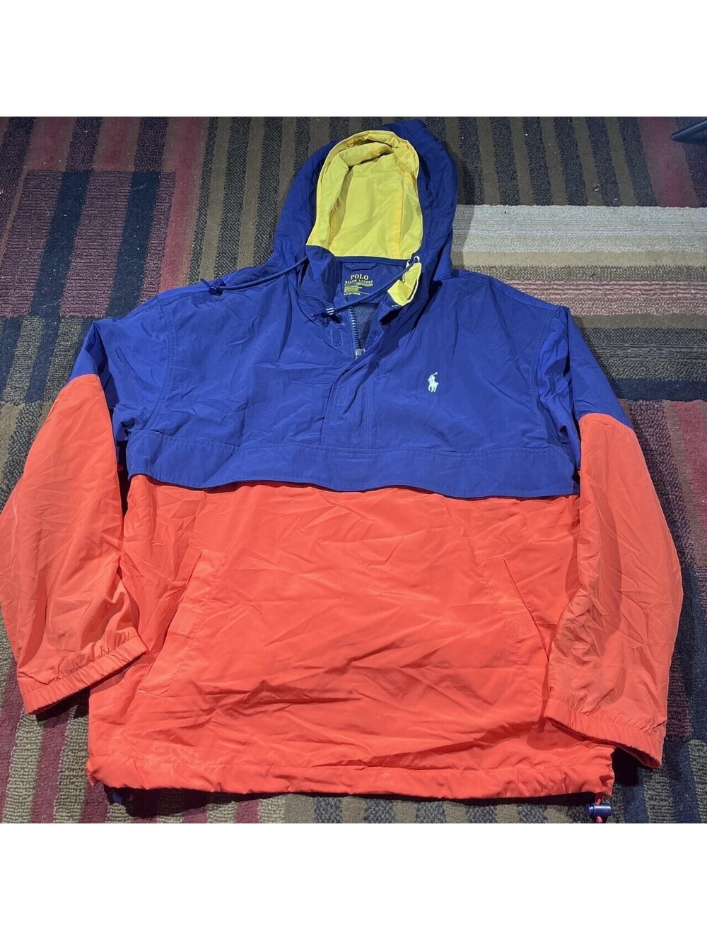 Polo Ralph Lauren Colorblock Hooded Anorak Jacket Small